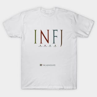 INFJ The Advocate, Myers-Briggs Personality Type T-Shirt